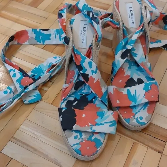 L.K  Bennett wedges sandals size 41