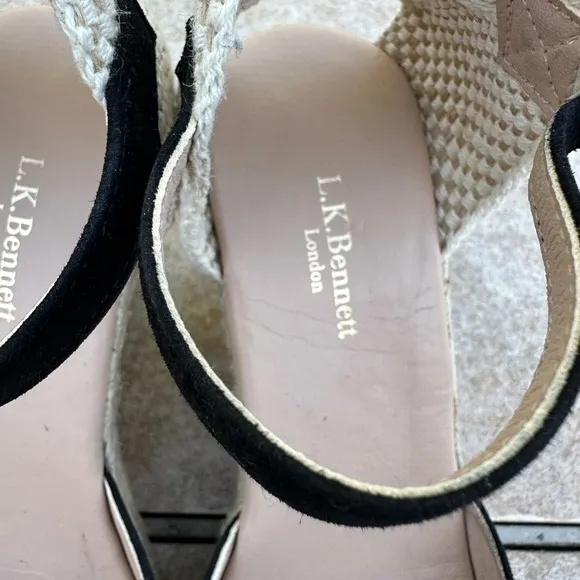 L.K.Bennett Harrison Suede Wedge Heel Sandals