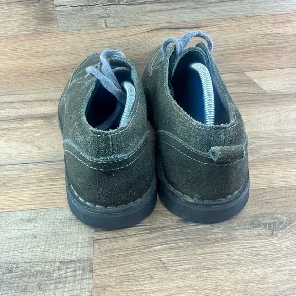 LL Bean Olive Suede Lace Up Oxford Casual Dress Mens 11.5M Shoes EUC