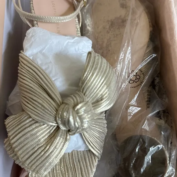 Loeffler Randal Bow Platinum Heel