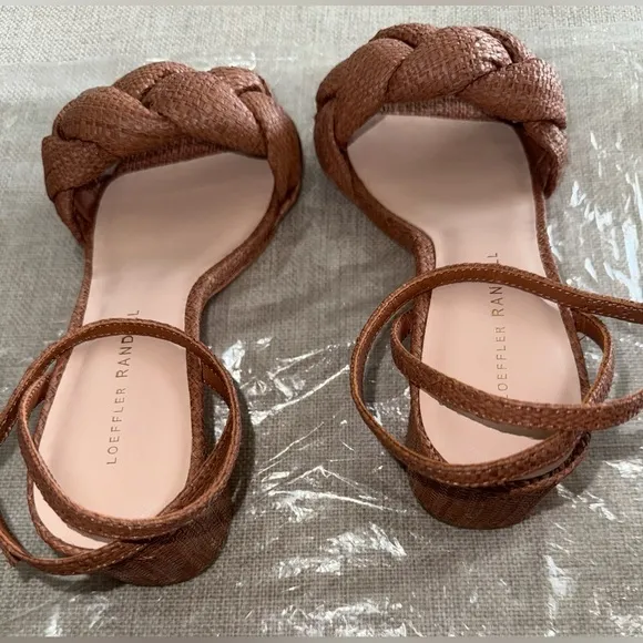 Loeffler Randall Avril Braided Raffia Sandals
