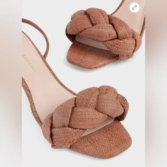 Loeffler Randall Avril Braided Raffia Sandals
