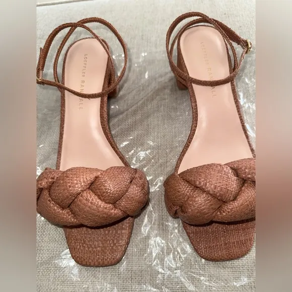 Loeffler Randall Avril Braided Raffia Sandals