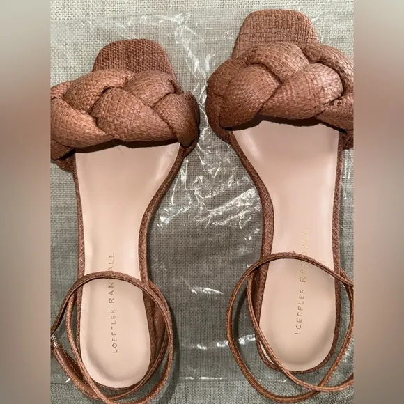 Loeffler Randall Avril Braided Raffia Sandals