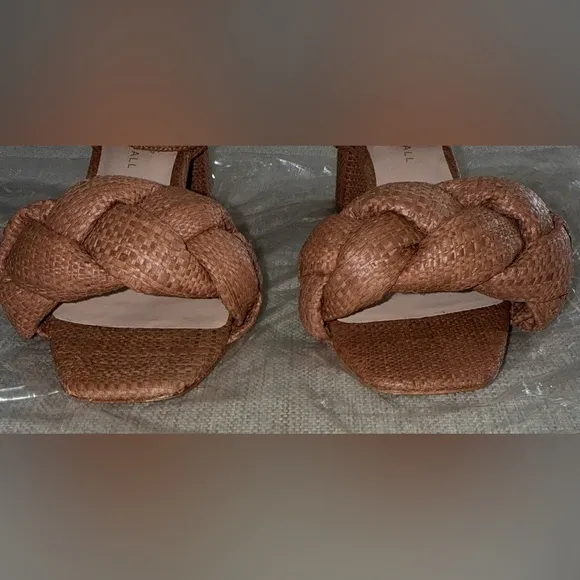 Loeffler Randall Avril Braided Raffia Sandals