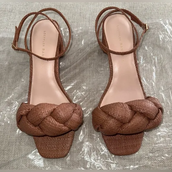 Loeffler Randall Avril Braided Raffia Sandals