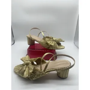 Loeffler Randall Camellia Knotted Heel Sandals Womens Size 6