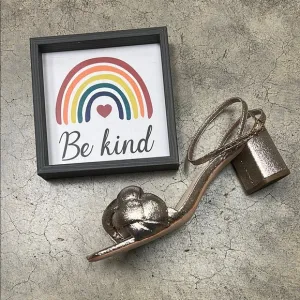 Loeffler Randall Metallic Block Heel Sandals