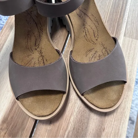 Loints of Holland Baarlo Leather Wedge Heel Sandals Size 40