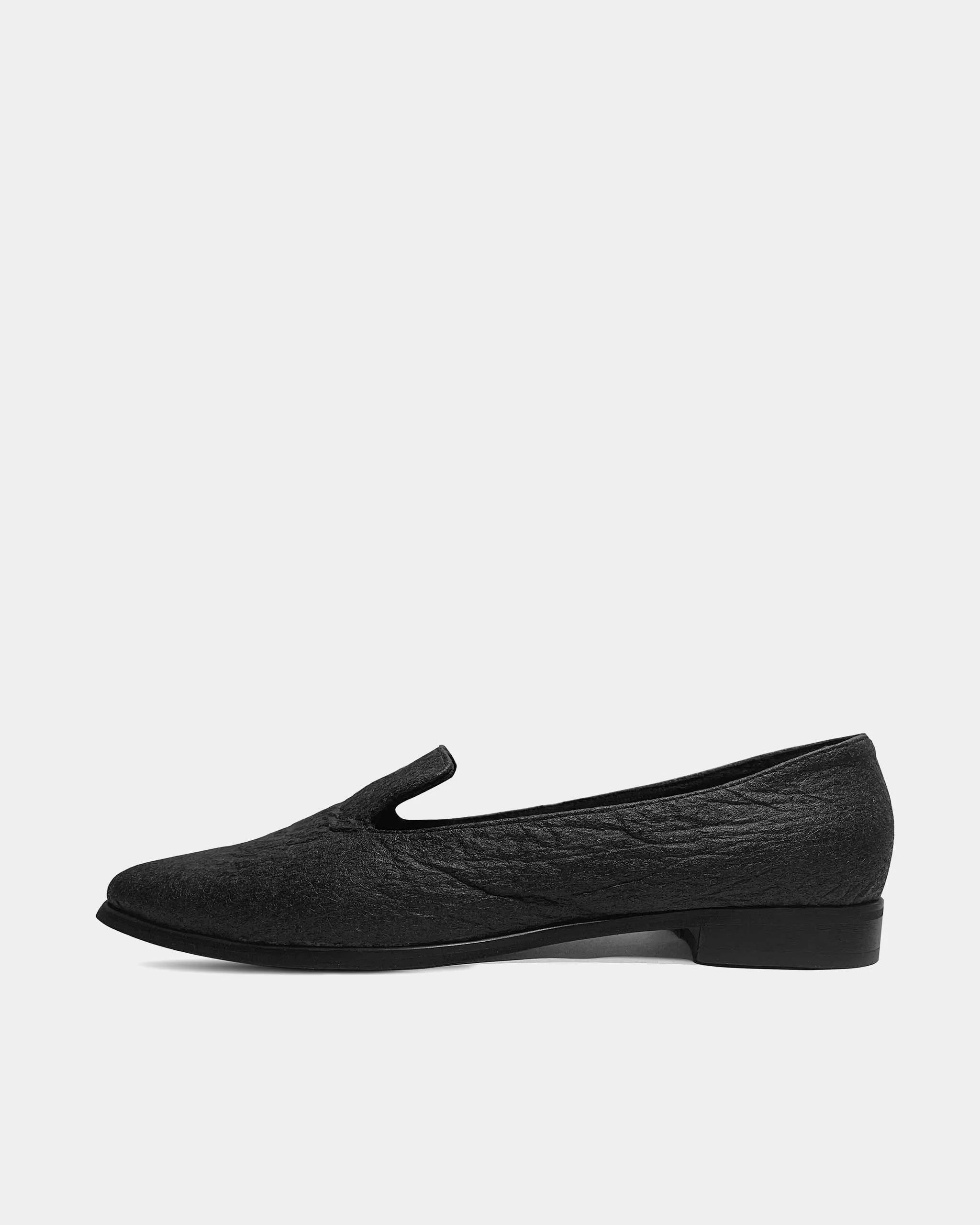 Lords Black Pina loafers of Pinatex - outlet