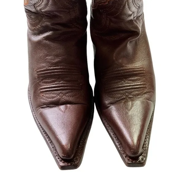 Los Altos Cowboy Brown Cowboy Boots 7.5. #008