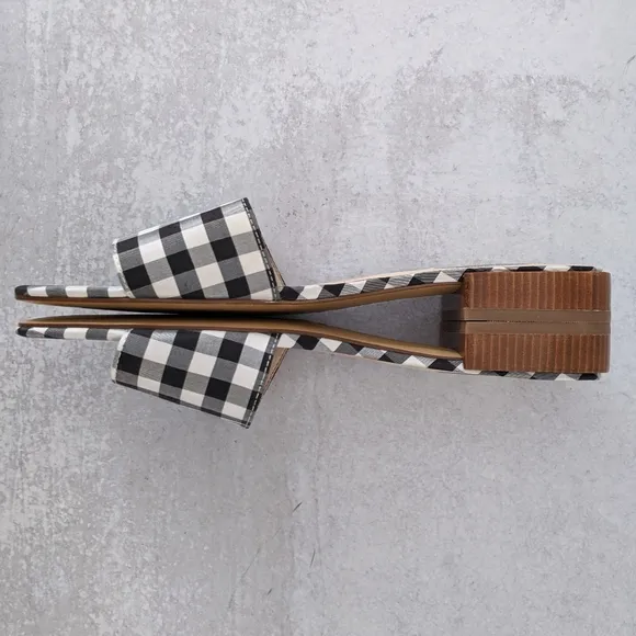 Louise et Cie 'Aydia' Slide Sandals in Gingham 8.5 New In Box!
