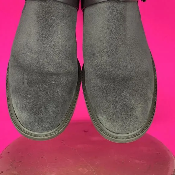 Louise Et Cie Tandy Storm Gray Suede Moto Boot Sz 9