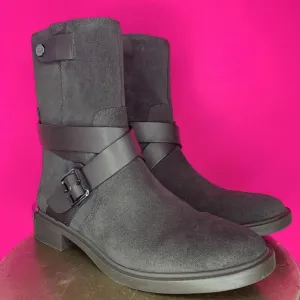 Louise Et Cie Tandy Storm Gray Suede Moto Boot Sz 9