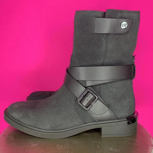 Louise Et Cie Tandy Storm Gray Suede Moto Boot Sz 9