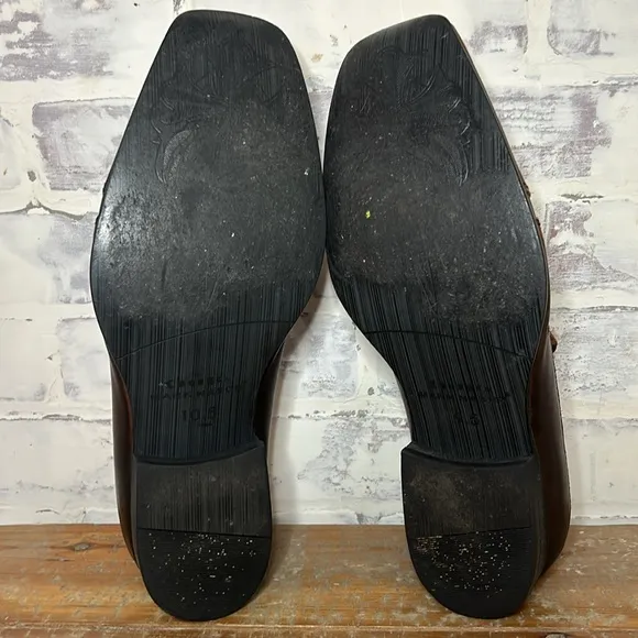 Lounge Mark Nason 9.5 10.5 Men's Rockabilly Slip-On Loafers Brown Cross 2 SIZES