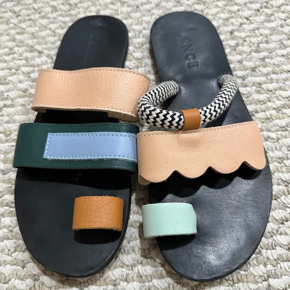 LRNCE Bhal Bhal Nude Sandals 8