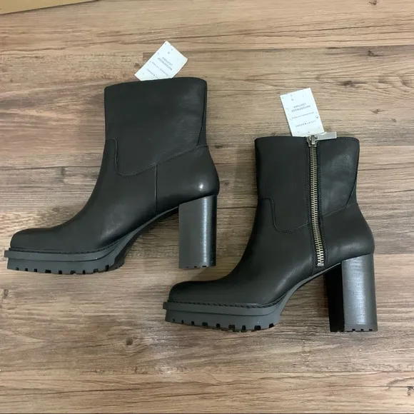 Lucky Brand Black Bajax Lug Sole Boots Size 10 Women’s Boots