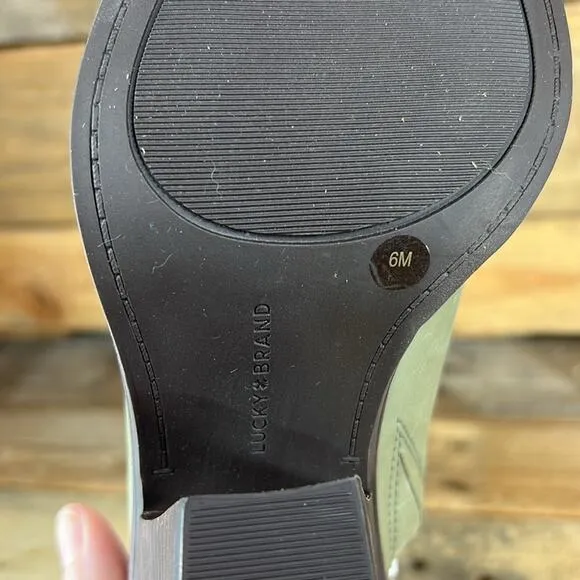 Lucky Brand Lullin Heel Mule - Olive - 6 - New without box