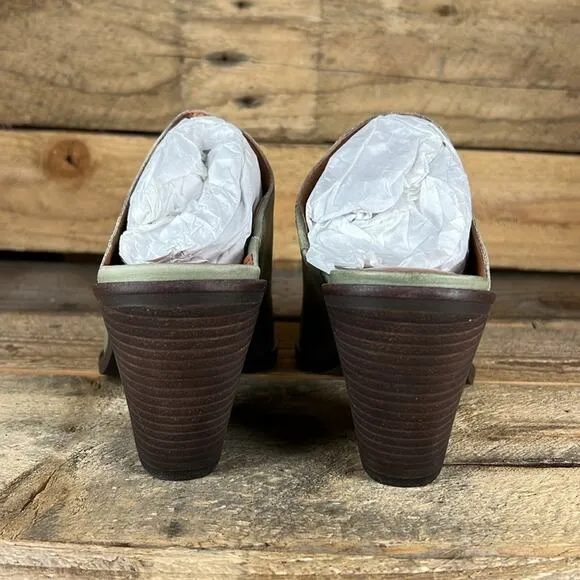 Lucky Brand Lullin Heel Mule - Olive - 6 - New without box