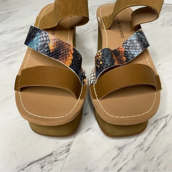 Lucky Brand Mimya Wedge Heel Sandal 6.5 M