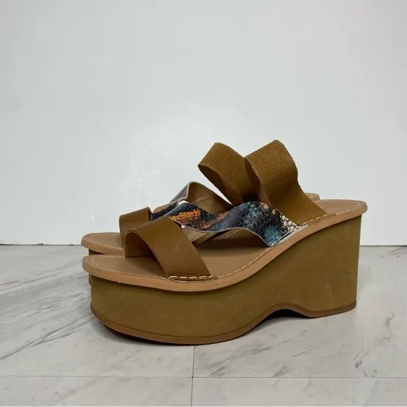 Lucky Brand Mimya Wedge Heel Sandal 6.5 M