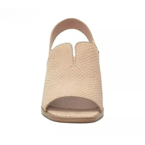 Lucky Brand Women Block Heel Slingback Sandals Jaila Size US 11 M Warm Sand