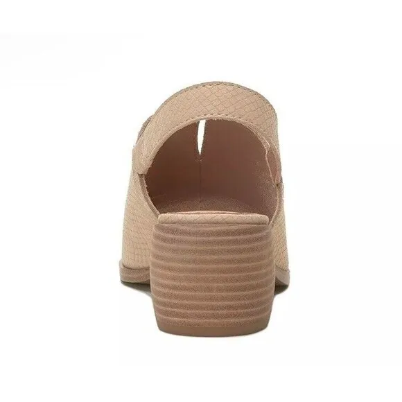 Lucky Brand Women Block Heel Slingback Sandals Jaila Size US 11 M Warm Sand