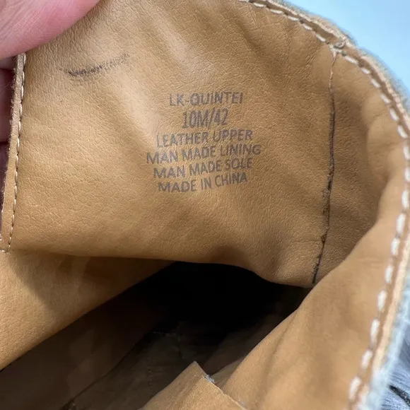 Lucky Brand Womens Quintei Ankle Leather Platform Boots size 10