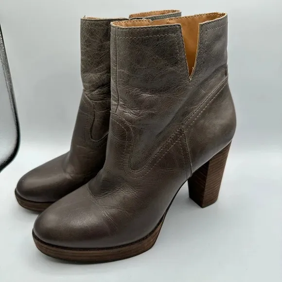 Lucky Brand Womens Quintei Ankle Leather Platform Boots size 10