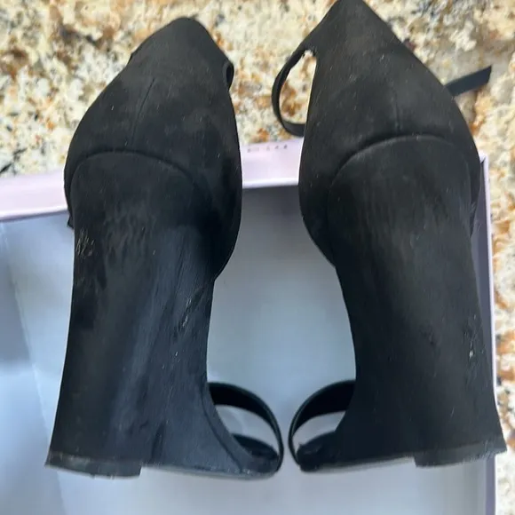 Madden Girl Black Willoow Wedge Sandals