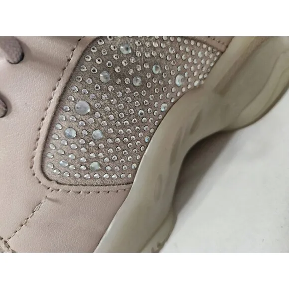 Madden NYC Girls Rhinestone Embellished Chunky Platform Sneakers Shoes Size 3
