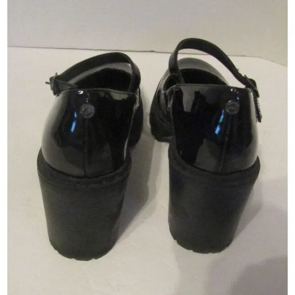 Madden NYC Steve Madden Black Mary Jane Platform Shoes NWOB Size US 10