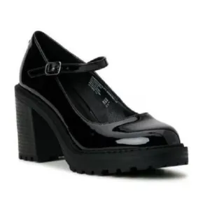 Madden NYC Steve Madden Black Mary Jane Platform Shoes NWOB Size US 10