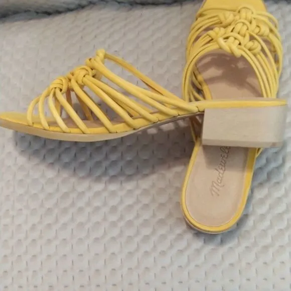 Madewell Dakota Suede Strappy Sandals Slides Sz 9.5 NWOB