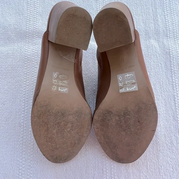 Madewell Heeled Leather Mule Brown Size 8
