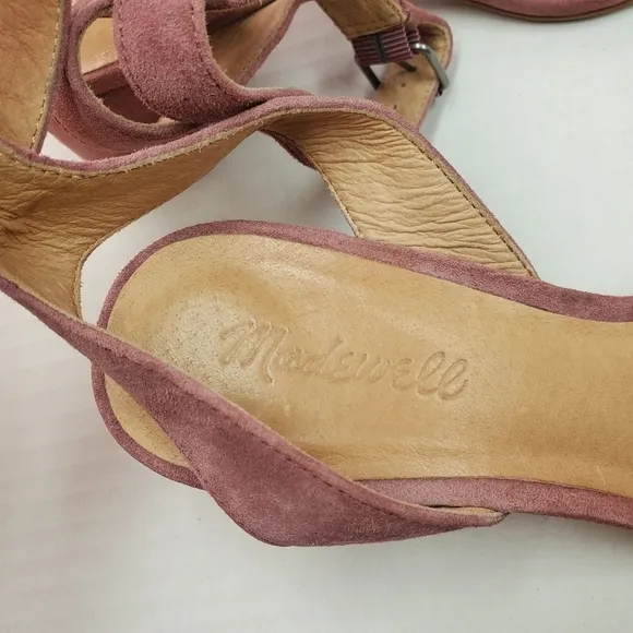 🌸Madewell | Suede Strap Heel Sandals, size 8