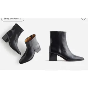 Madewell Womens $198 The Ardin Ankle Boot Black Size 8.5 NR816