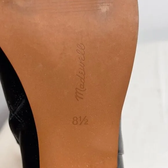 Madewell Womens $198 The Ardin Ankle Boot Black Size 8.5 NR816