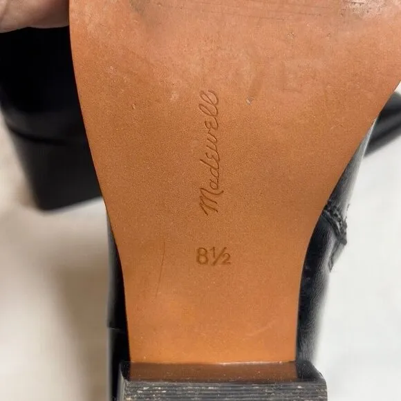 Madewell Womens $198 The Ardin Ankle Boot Black Size 8.5 NR816