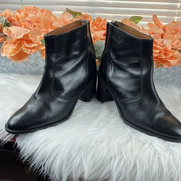 Madewell Ames Leather Ankle Bootie