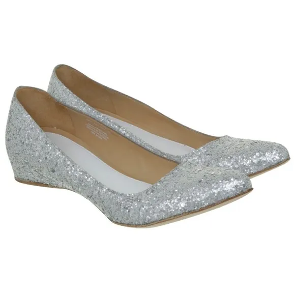 ✨MAISON MARTIN MARGIELA Silver Flats| Pumps