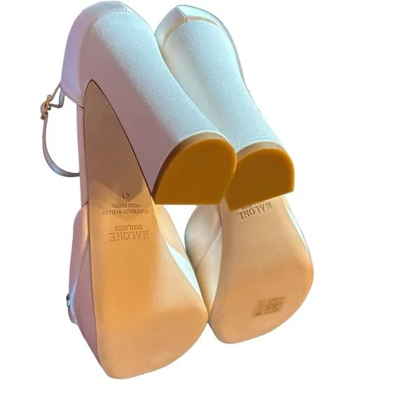Malone Souliers Yurkia Crystal Platform Sandals Block Heel Open Toe NEW EU 41