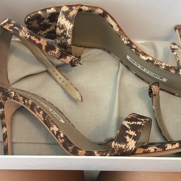 Manolo Blahnik leopard sandals 🔥🔥🔥🔥