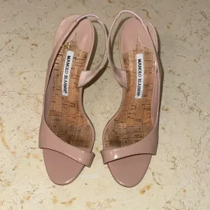 Manolo Blahnik nude heels