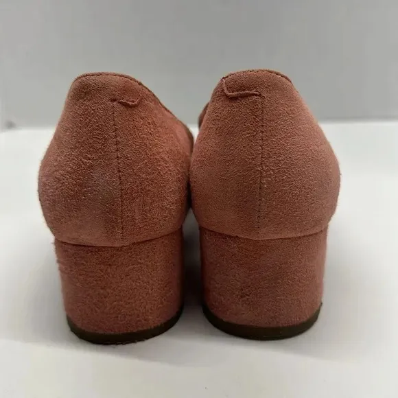 Mansur Gavriel Suede Ballerina Heels Pumps Shoes Light Pink Size 36.5 US 6.5