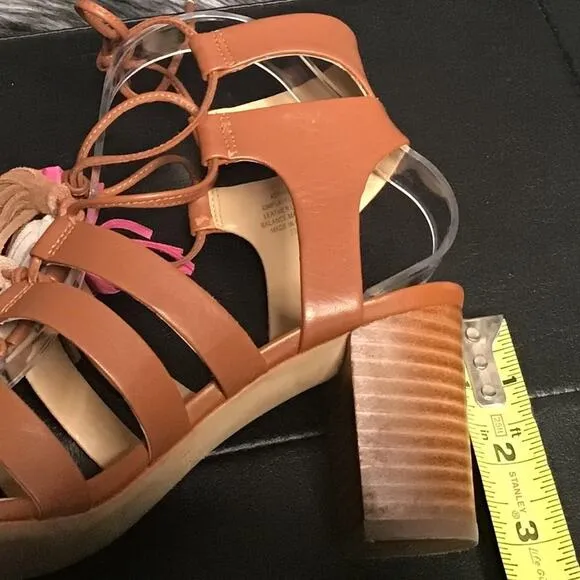 Marc Fisher &quot;Playful2&quot; Stacked Heel Sandals 7M
