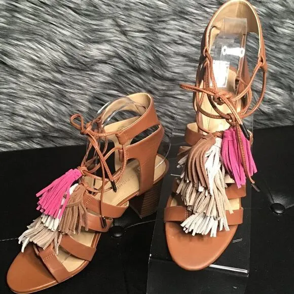Marc Fisher &quot;Playful2&quot; Stacked Heel Sandals 7M