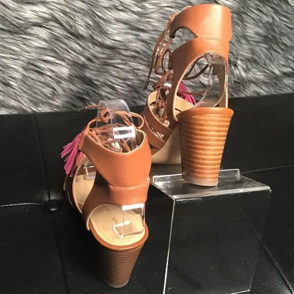 Marc Fisher &quot;Playful2&quot; Stacked Heel Sandals 7M