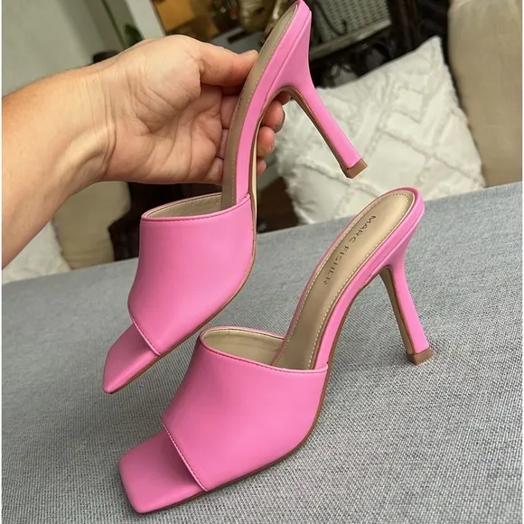 MARC FISHER heel sandals pink size 8,5
